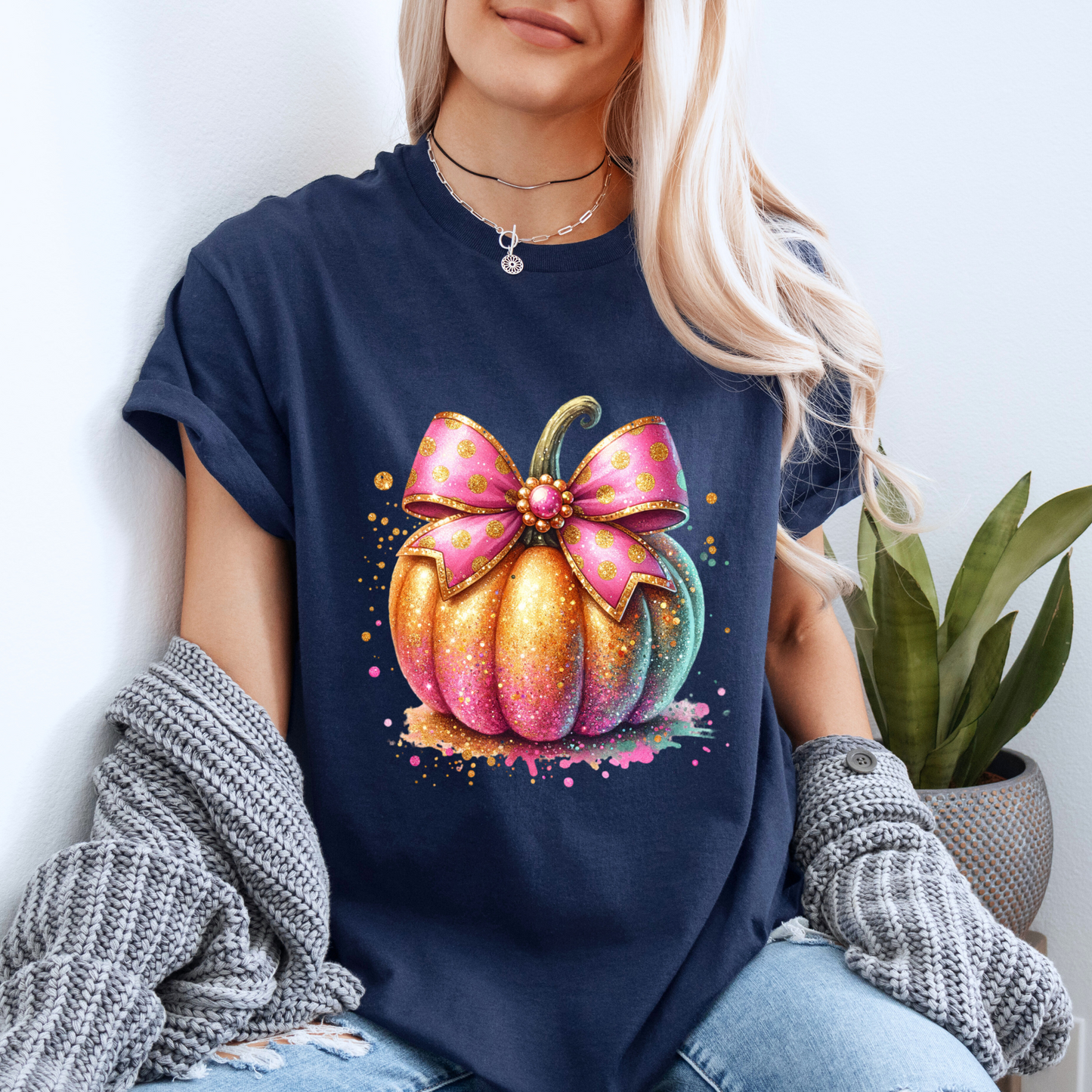 Glitter Pumpkin - 100% Organic cotton T-shirt