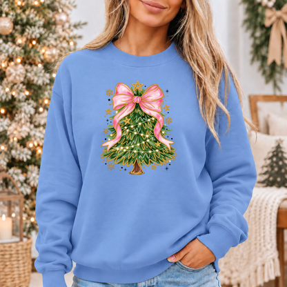 Pretty in Pink Christmas Magic 🎀🎄✨ Cosy Christmas Sweatshirt