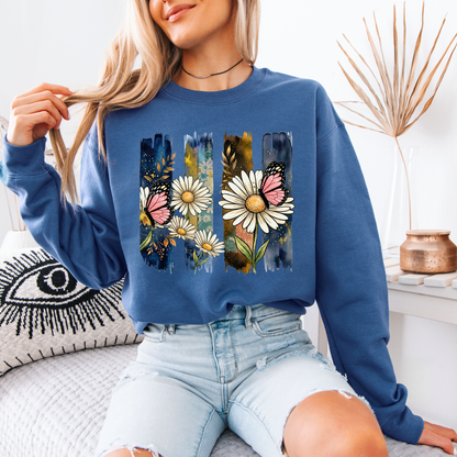 Midnight Daisy Butterfly 🌙🦋 Sweatshirt