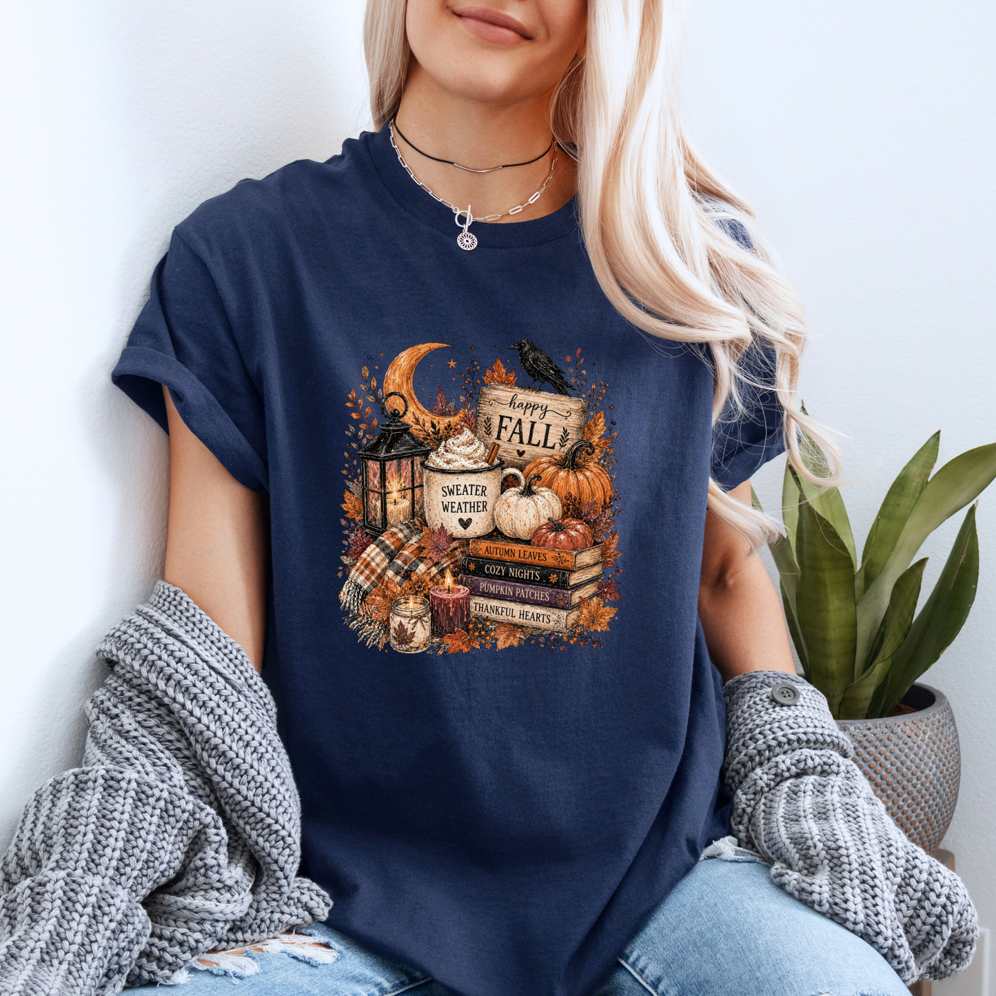 🍂🎃 Happy Fall Sweater Weather T-Shirt 🎃🍂