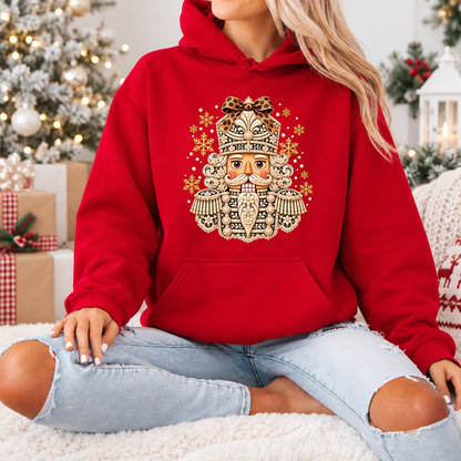 ✨ Golden Bloom Nutcracker❄️ Premium Christmas Hoodie