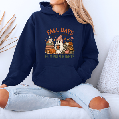 Fall Days & Pumpkin Nights Ghost Hoodie 👻🎃🍂