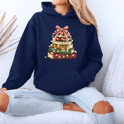 A Very Bookish Christmas 🎄📚  Premium Christmas Hoodie