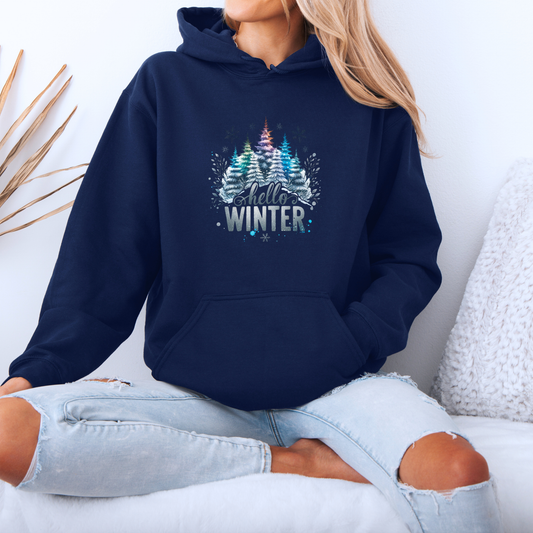 🌲 Frosted Forest Glow ❄️  Luxuriously Thick Hoodie