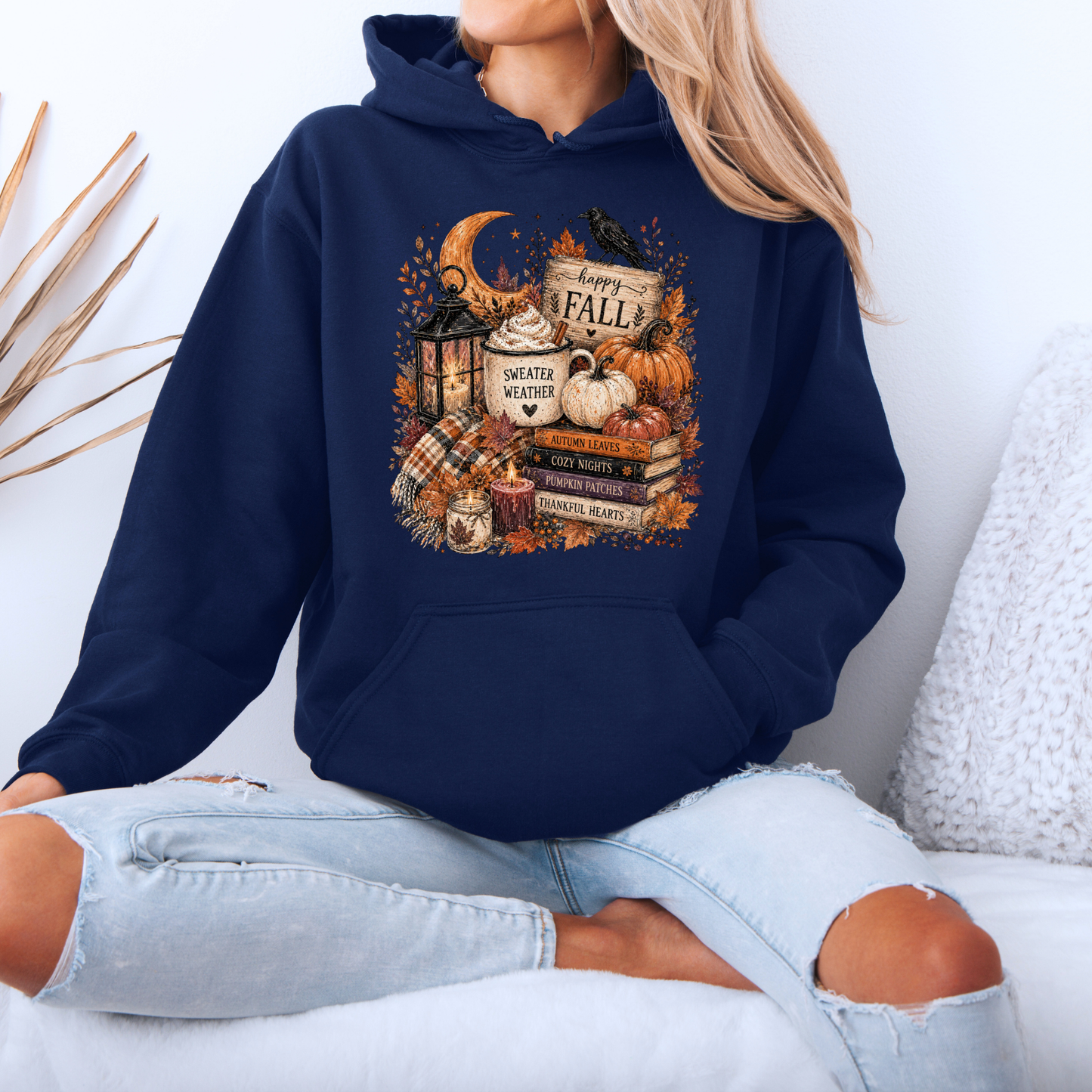 🍂🎃 Happy Fall Sweater Weather Hoodie 🎃🍂