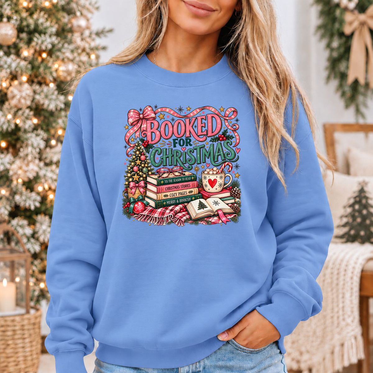 Booked for a Cosy Christmas 🎀📚🎄  Cosy Christmas Sweatshirt