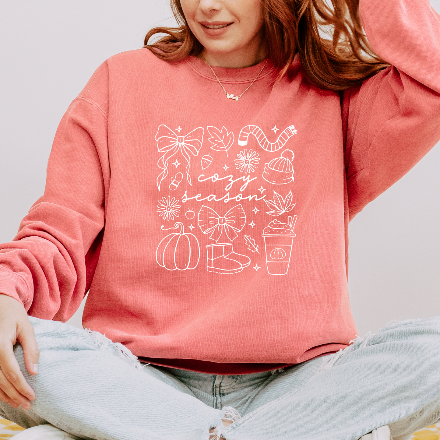 Cozy Season Organic Cotton Crewneck Sweatshirt