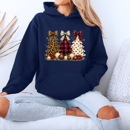 Christmas Trees & Pretty Bows 🎄🎀✨  Premium Christmas Hoodie