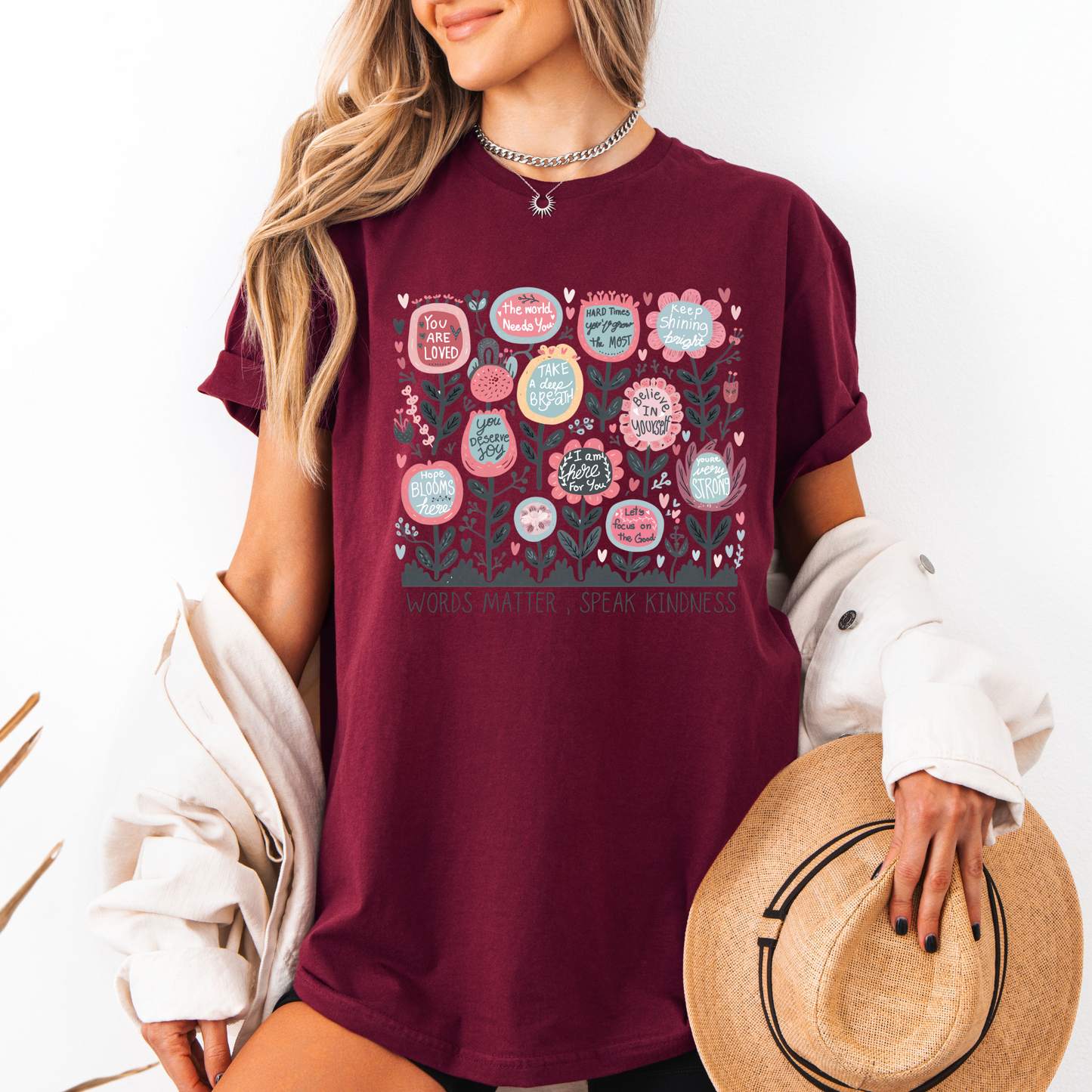 Words Matter T-shirt 100% Organic Cotton