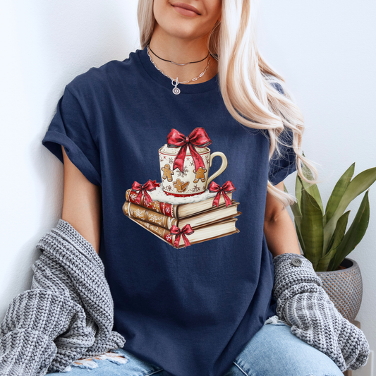 🍪📖 Gingerbread & Stories ✨ 100% Organic Cotton T-Shirt