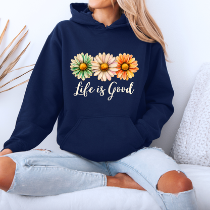 Life Is Good Daisy ✨Luxuriously Thick Hoodie✨ 🌼