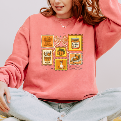 Fall Stamp Organic Cotton Crewneck Sweatshirt