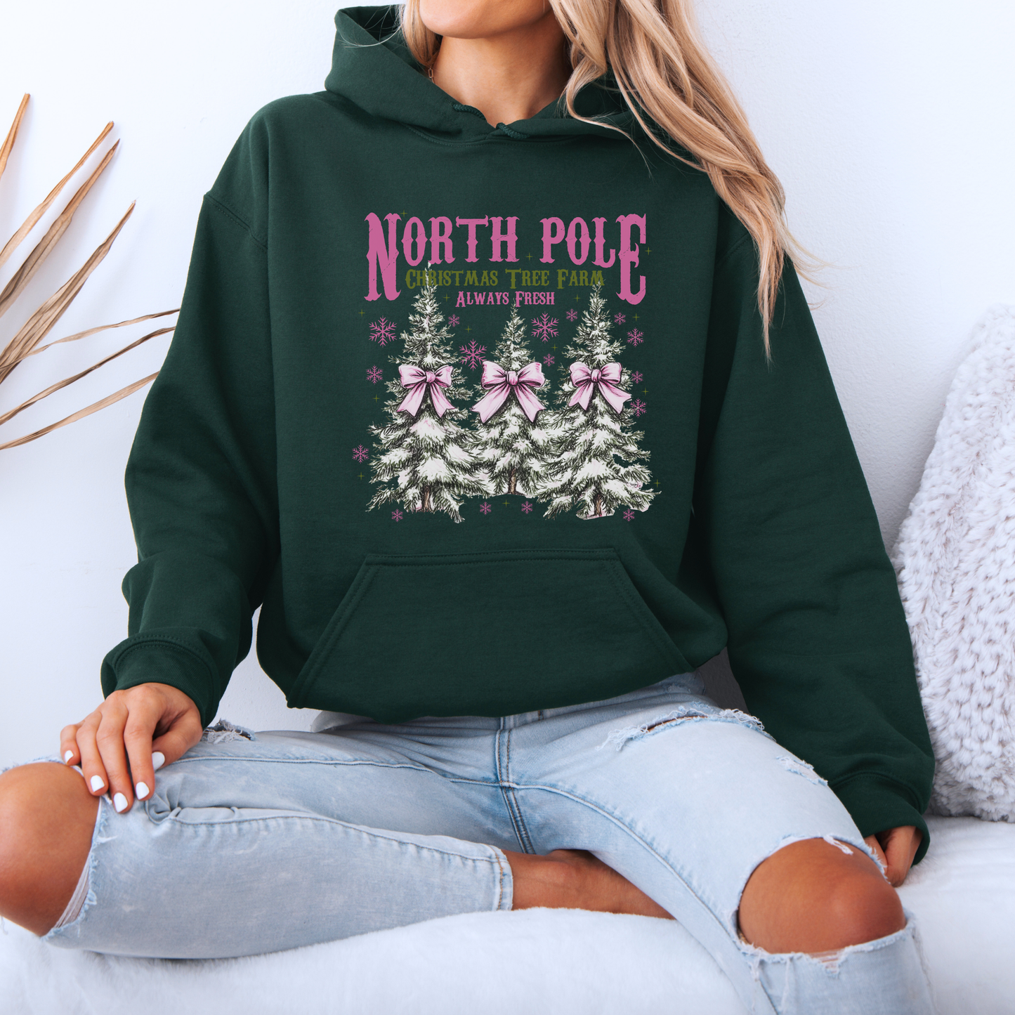 🌲❄️ North Pole Tree Farm ❄️🌲 Luxuriously Thick Hoodie