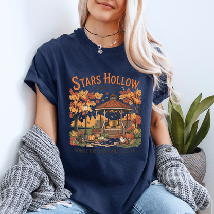 🍂 Stars Hollow Autumn Tee 🎃☕ Organic cotton