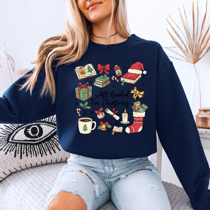 📚✨ Bookish Christmas ✨📚 Organic Cotton Sweatshirt 📚✨