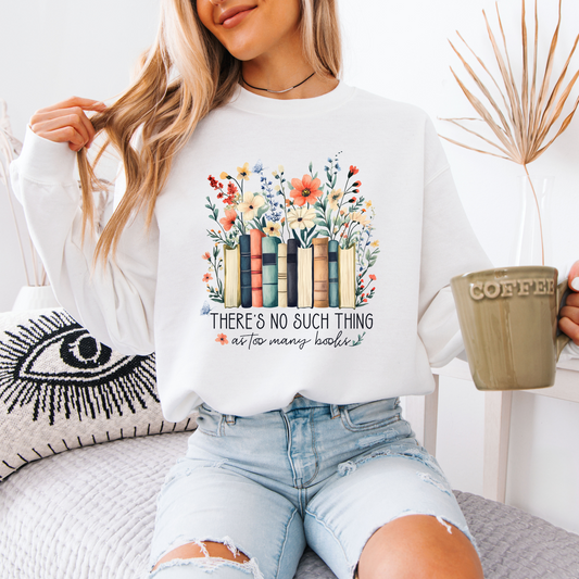 Blossoms and Books Sweatshirt 📚✨