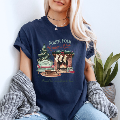 📚❄️ North Pole Reader’s Club ❄️📚  100% Organic Cotton T-Shirt