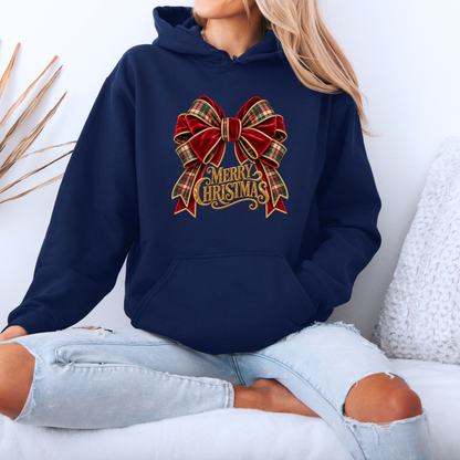 Christmas in Velvet & Tartan 🎀🎄✨  Premium Christmas Hoodie