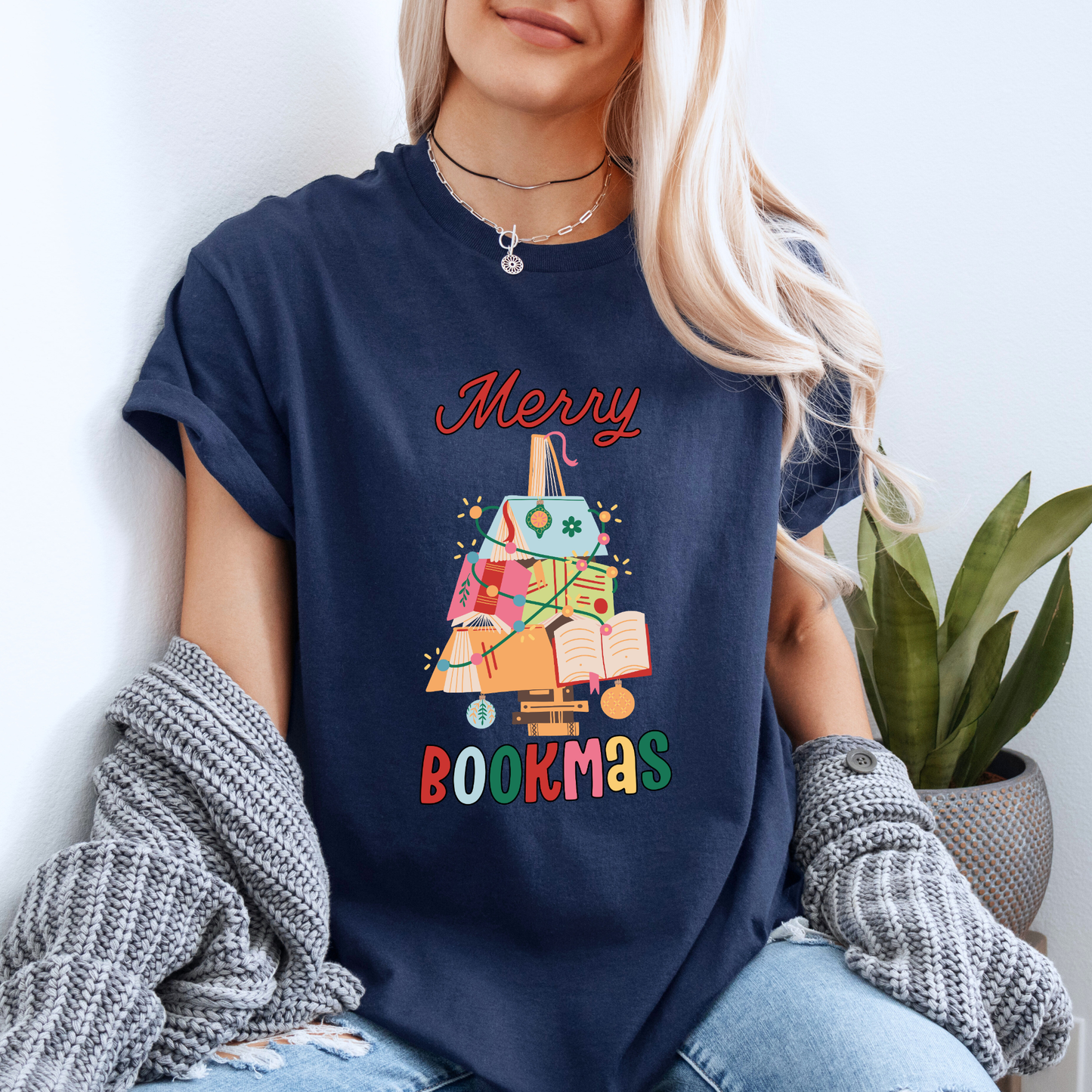 🎄📚 Merry Bookmas ✨ 100% Organic Cotton T-Shirt