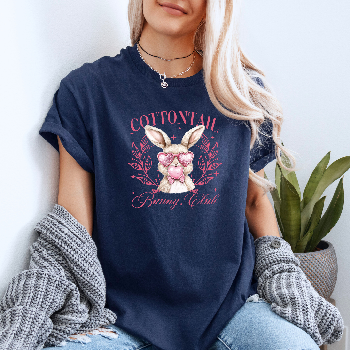 Cottontail Bunny Club T-shirt 🐰💗🌸✨