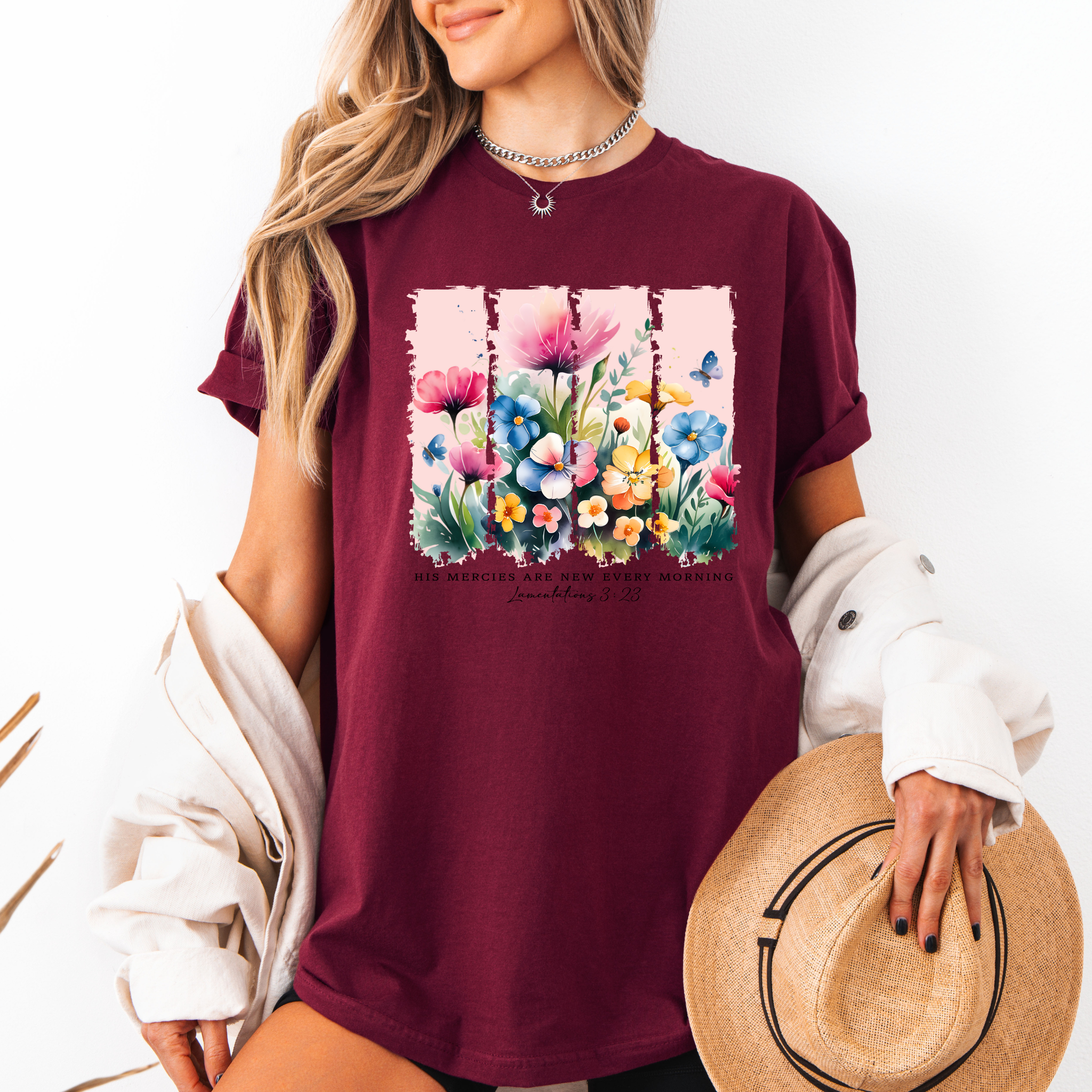 Floral Breeze T-shirt 100% Organic Cotton