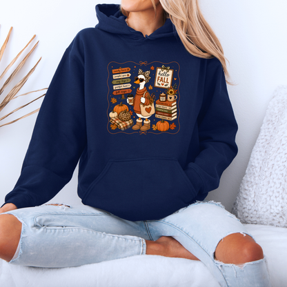 Hello Fall Goose Hoodie 🍂🪿