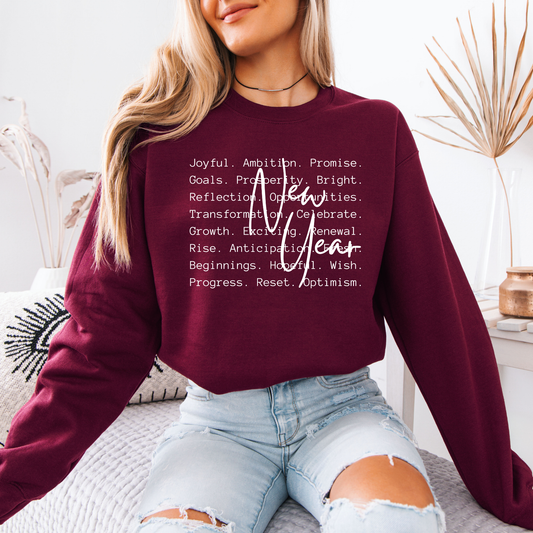🌸 New Year Affirmations✨ Organic Cotton Sweatshirt