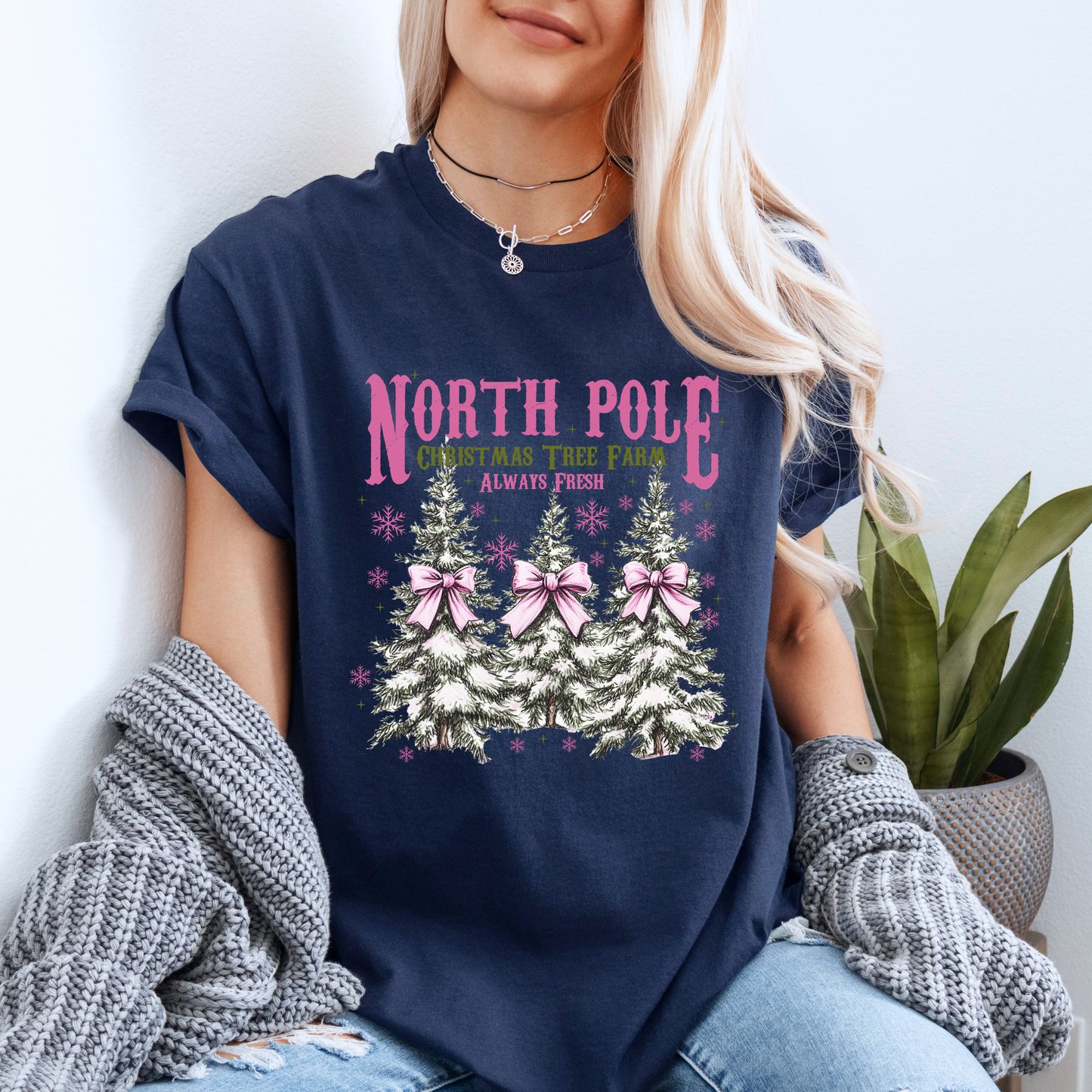 🌲❄️ North Pole Tree Farm ❄️🌲  100% Organic Cotton T-Shirt