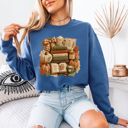 🍂📚 Autumn Stories & Cozy Chapters Sweatshirt 🎃☕