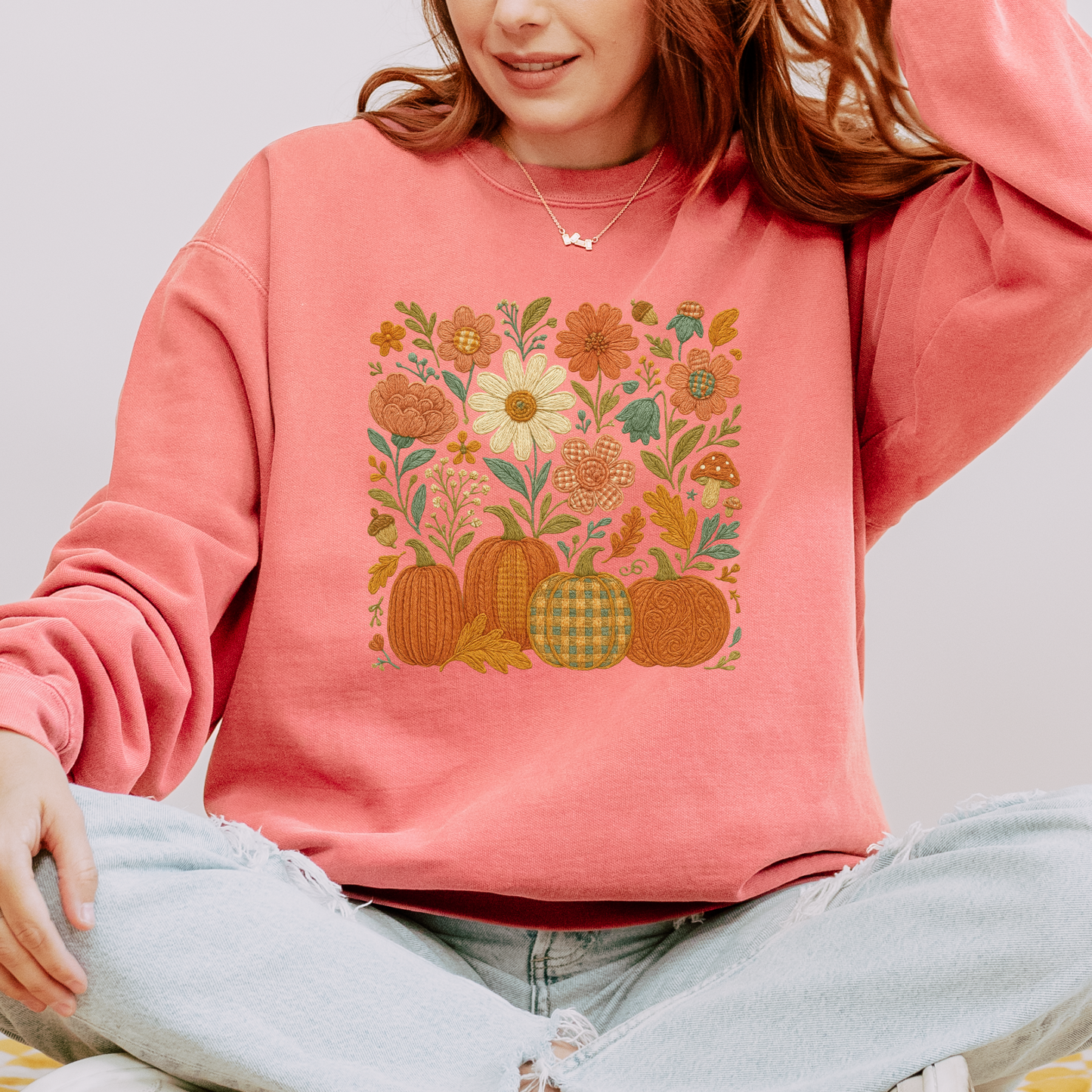 Harvest Stitch Garden Organic Cotton Crewneck Sweatshirt