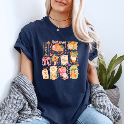 Pumpkin Patch Picnic Autumn T-Shirt 🎃🍂