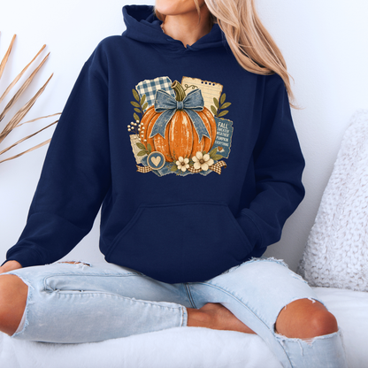 Fall Sweater Weather Pumpkin Hoodie 🎃🍂