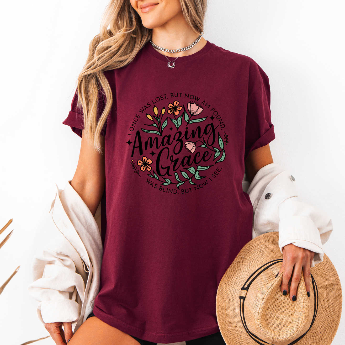 Amazing Grace T-shirt 100% Organic Cotton