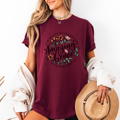 Amazing Grace T-shirt 100% Organic Cotton
