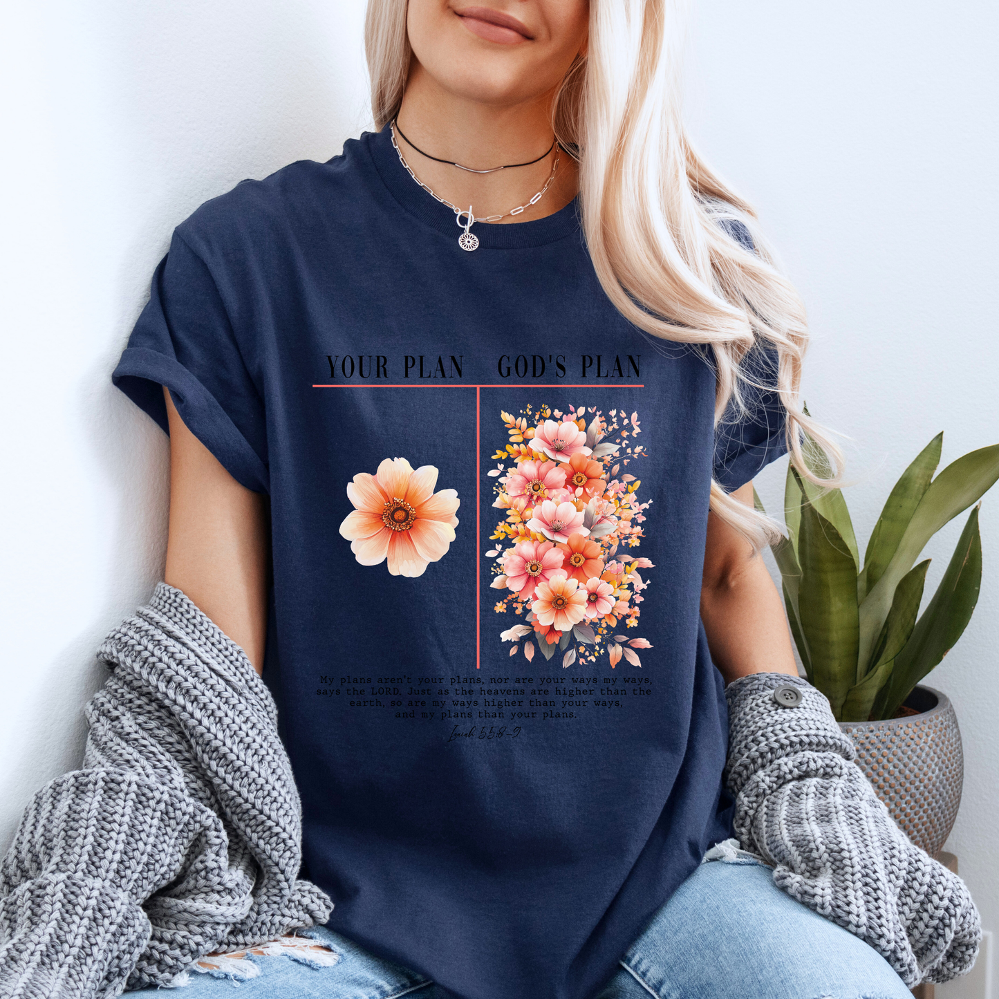 ✨ God’s Plan Floral T-Shirt 🌷