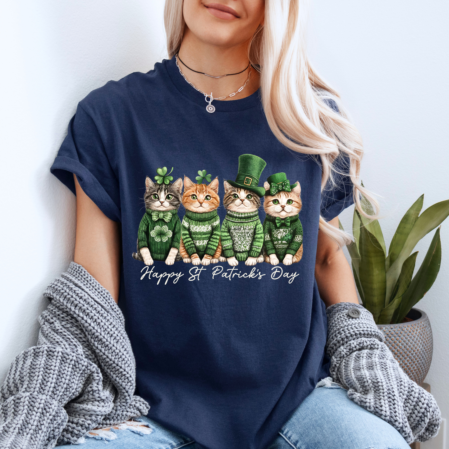 Lucky Cats St. Patrick’s Day T-Shirt 🍀🐾