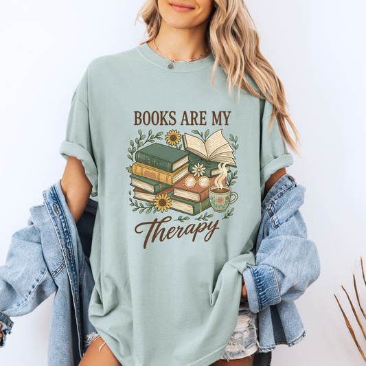 ☕ Cozy Reader Therapy 📖✨
100% Organic Cotton T-Shirt