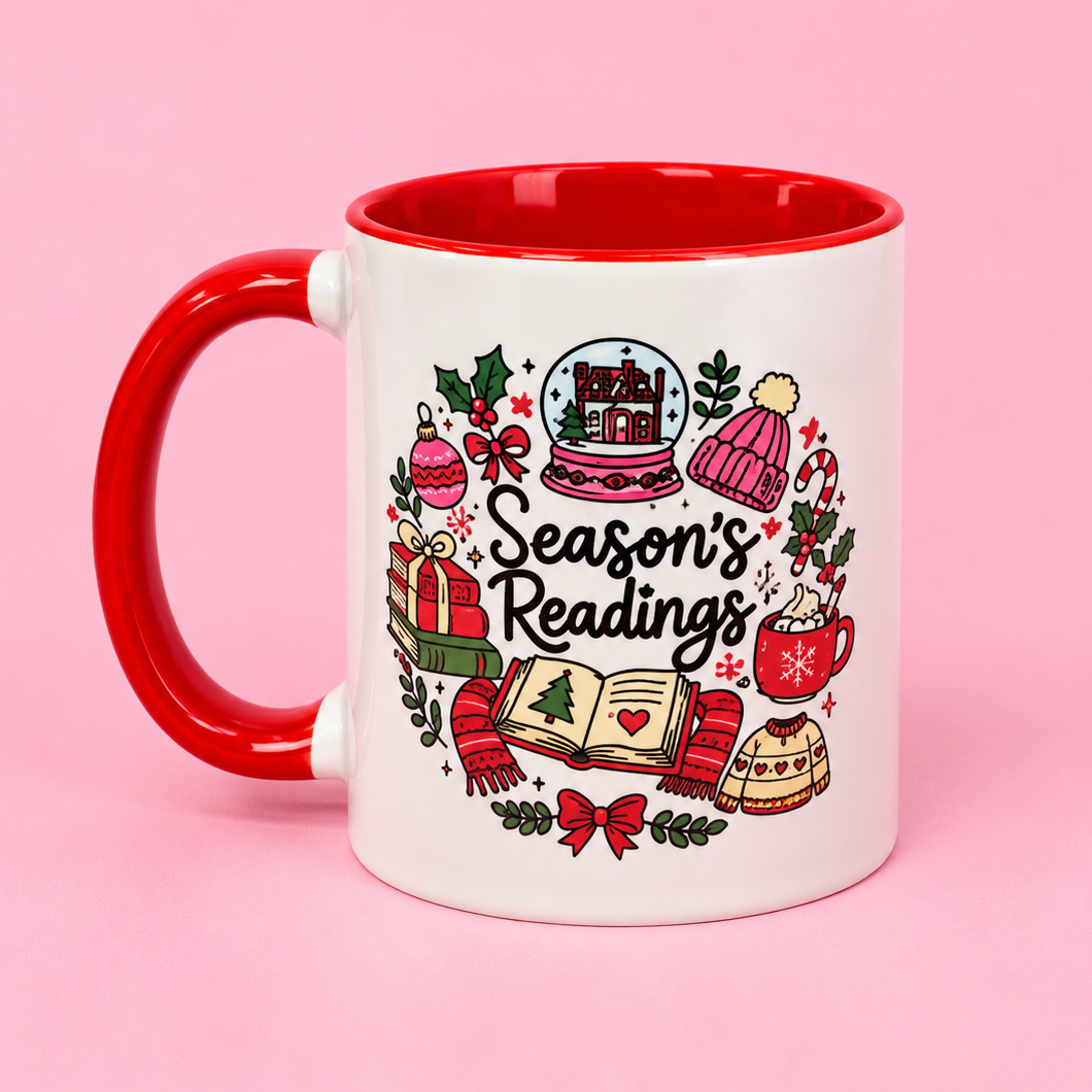 🎄📚 Season’s Readings Christmas 11oz Mug ❤️☕