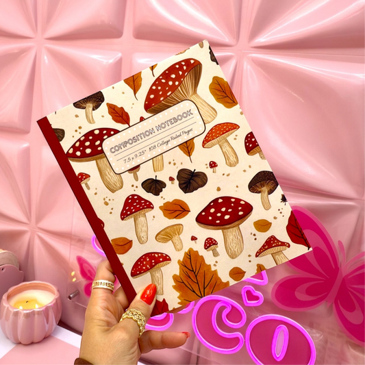 🍄 Autumn Mushrooms Notebook – Cozy Fall Vibes 🍂