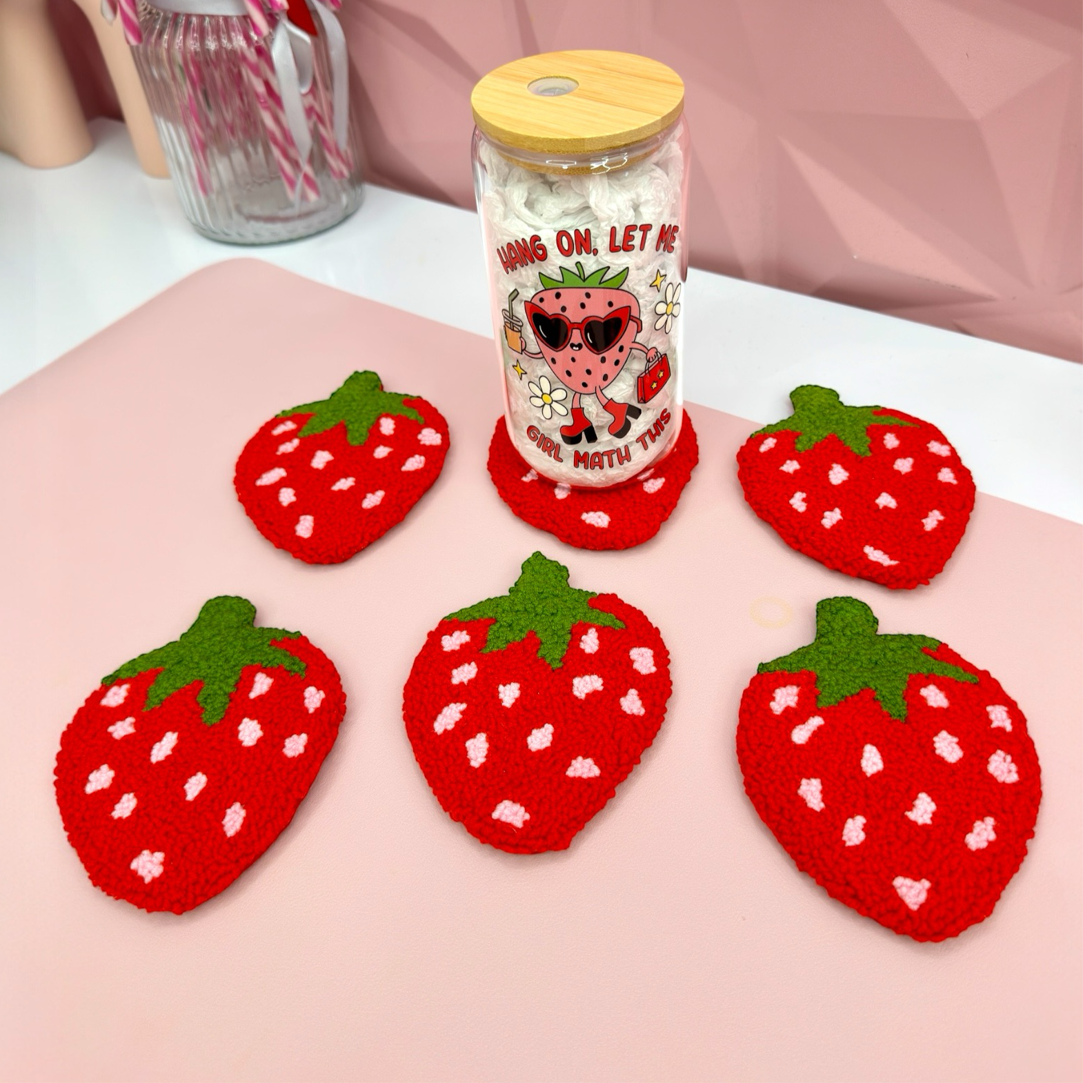 🍓 Strawberry Delight Mug Rug 🍓