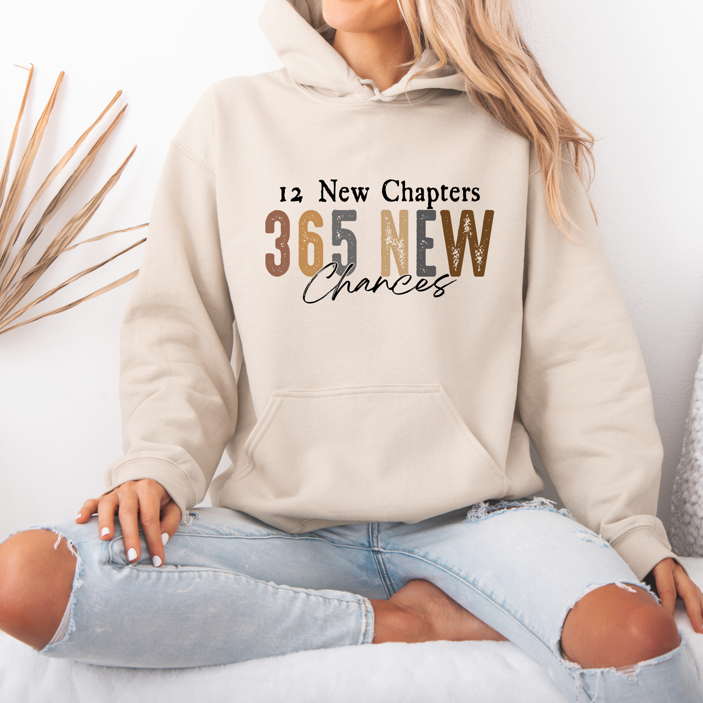 ✨📖 12 New Chapters, 365 New Chances Luxuriously Thick Hoodie✨