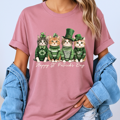 Lucky Cats St. Patrick’s Day T-Shirt 🍀🐾