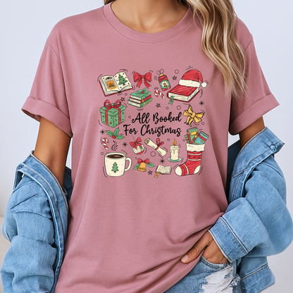 📚✨ Bookish Christmas ✨📚 100% Organic Cotton T-Shirt 📚✨