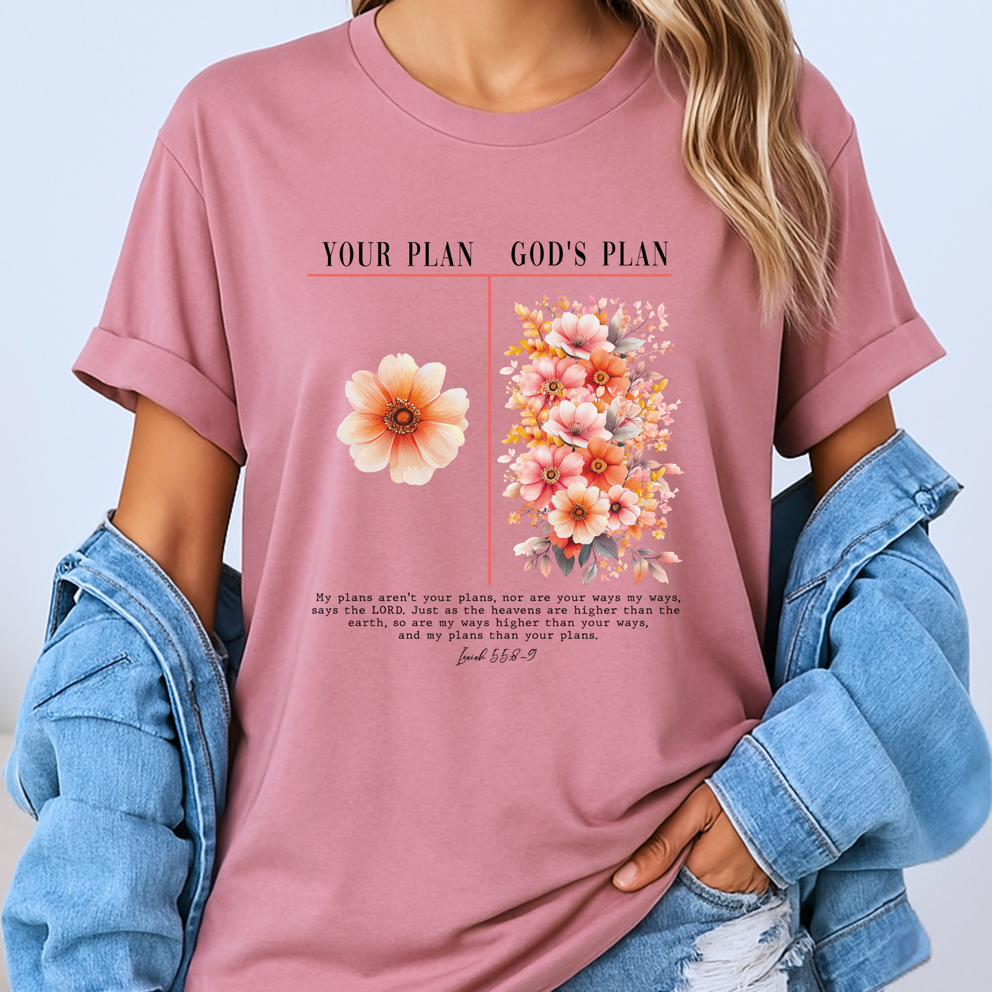 ✨ God’s Plan Floral T-Shirt 🌷