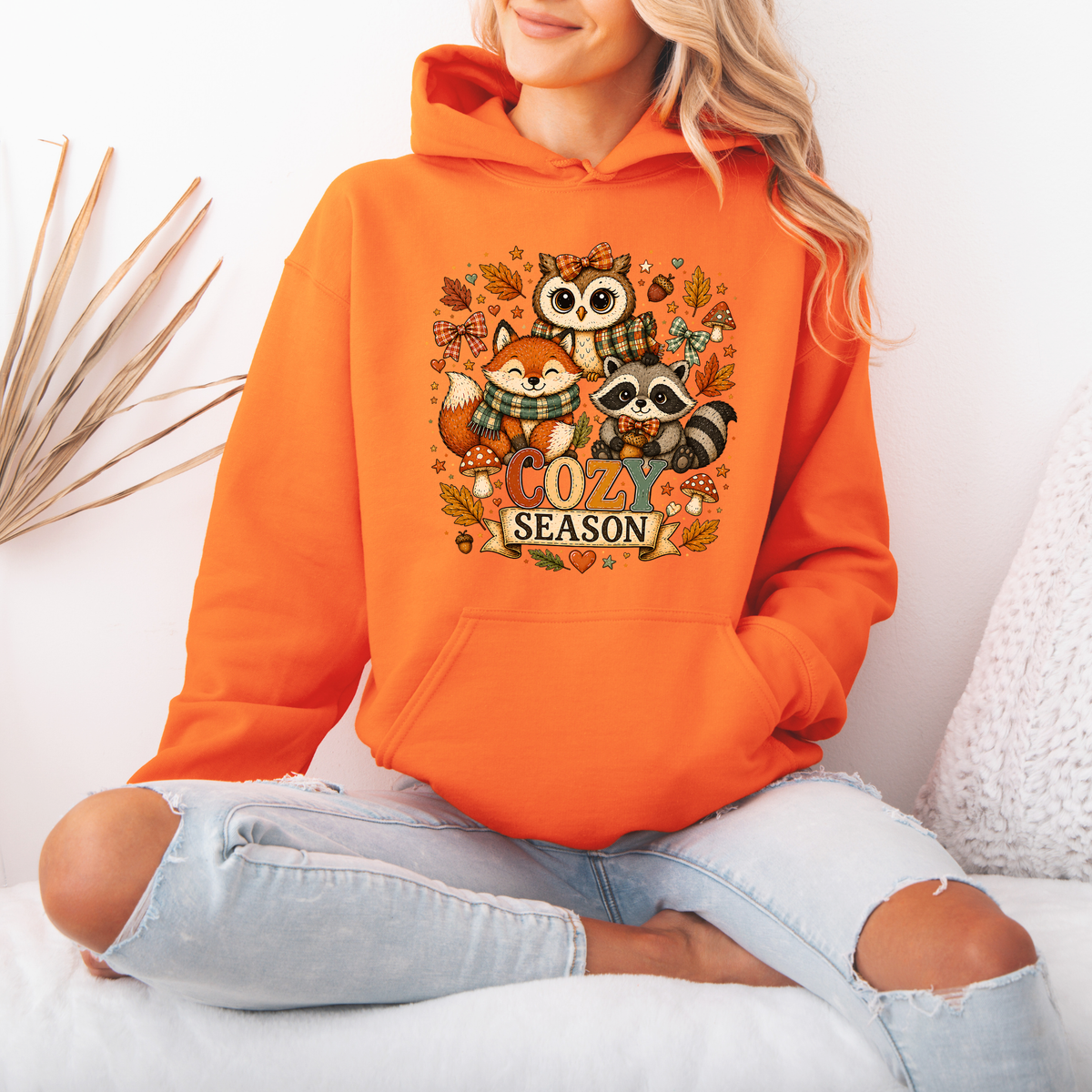 🍂☕ Cozy Season Friends Premium Hoodie 🎃✨