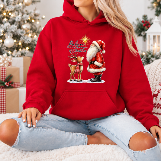 Believe in the Magic of Christmas 🎅🦌✨  Premium Christmas Hoodie
