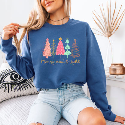 🎄Merry & Bright Forest 🌟 Organic Cotton Sweatshirt
