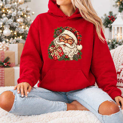 Santa's Merry Little Wink 🎅🎄  Premium Christmas Hoodie