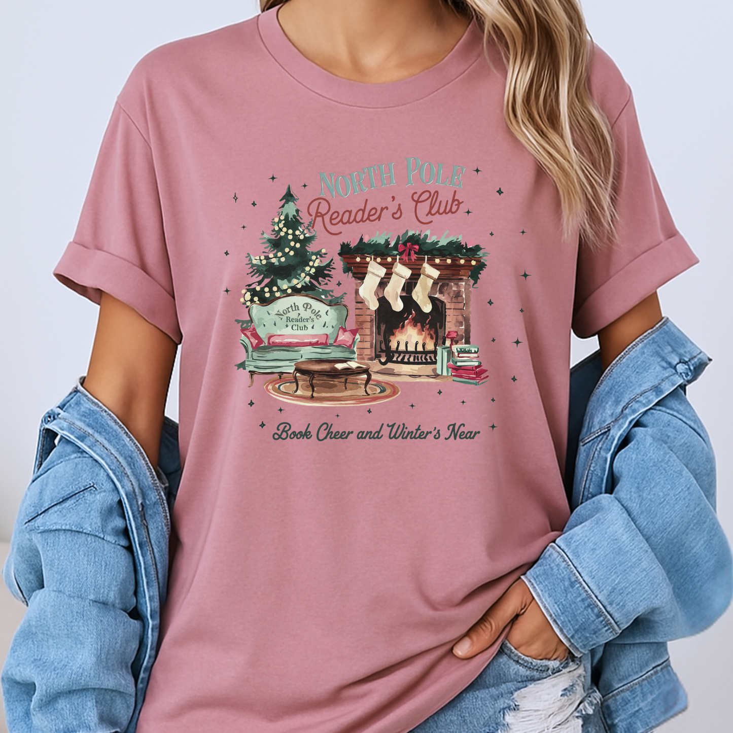 📚❄️ North Pole Reader’s Club ❄️📚  100% Organic Cotton T-Shirt