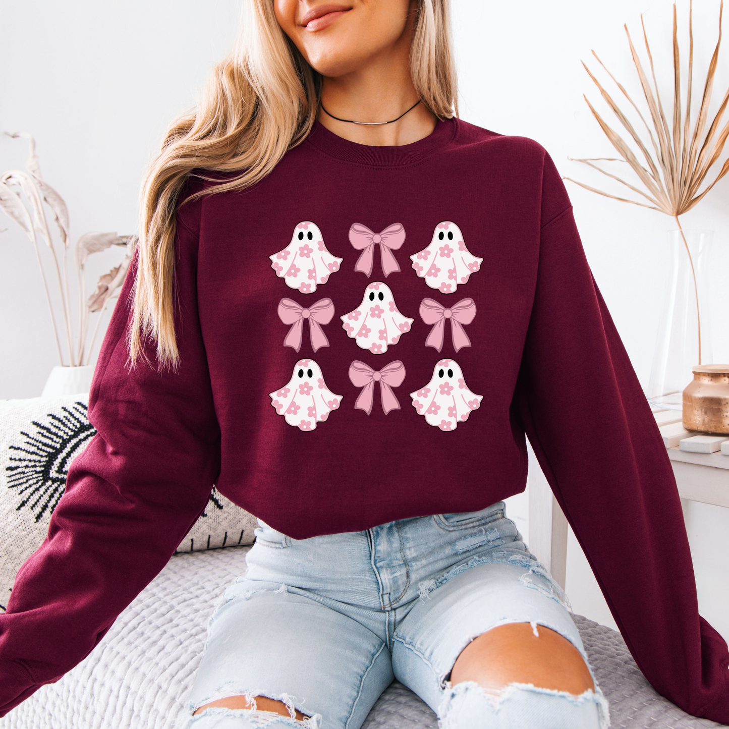 Ghost Bow Organic Cotton Crewneck Sweatshirt